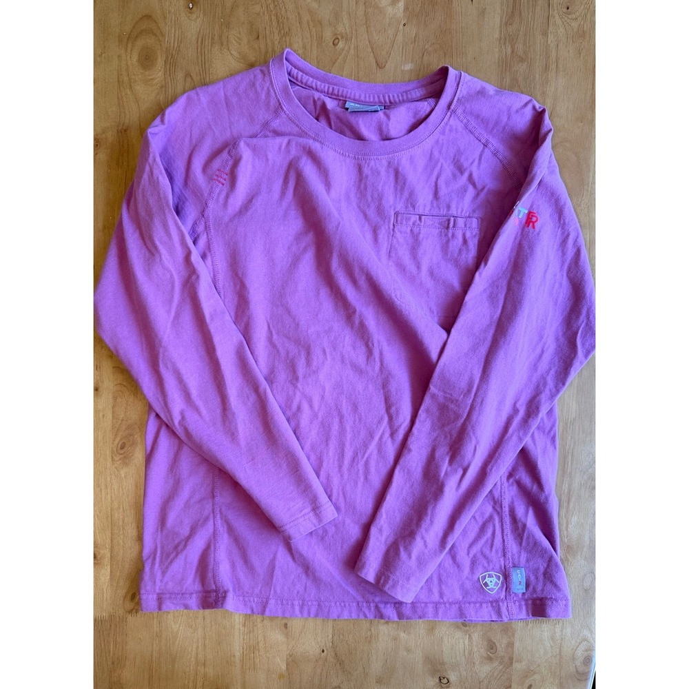 Ariat FR Womens Purple Long Sleeve Flame Resistant Work Shirt M CAT 2 2112 589